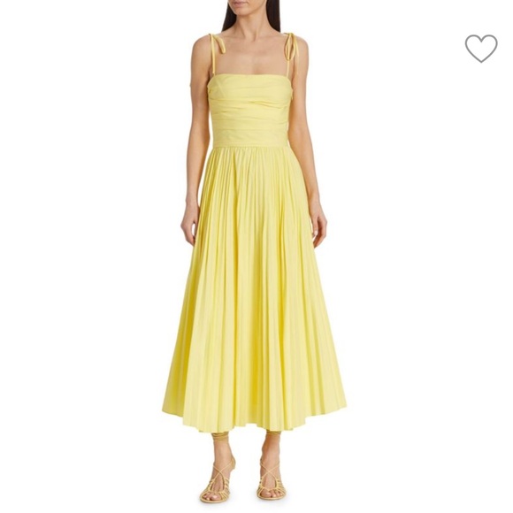 SIMKHAICaroline Pleated Midi A-Line Dress - Picture 1 of 5